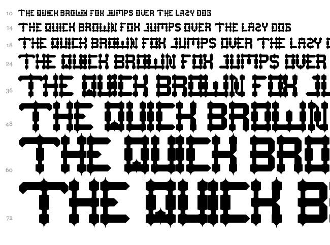 Drako Heart font waterfall